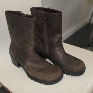 Brown Leather Tommy Hilfiger Ankle Boots 7M